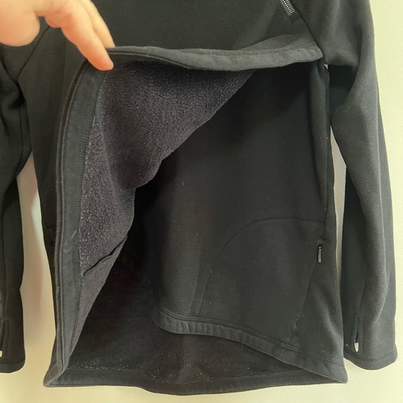 Athleta Cozy Karma Asym Pullover Black Sweater, Size XS - Picture 8 of 11
